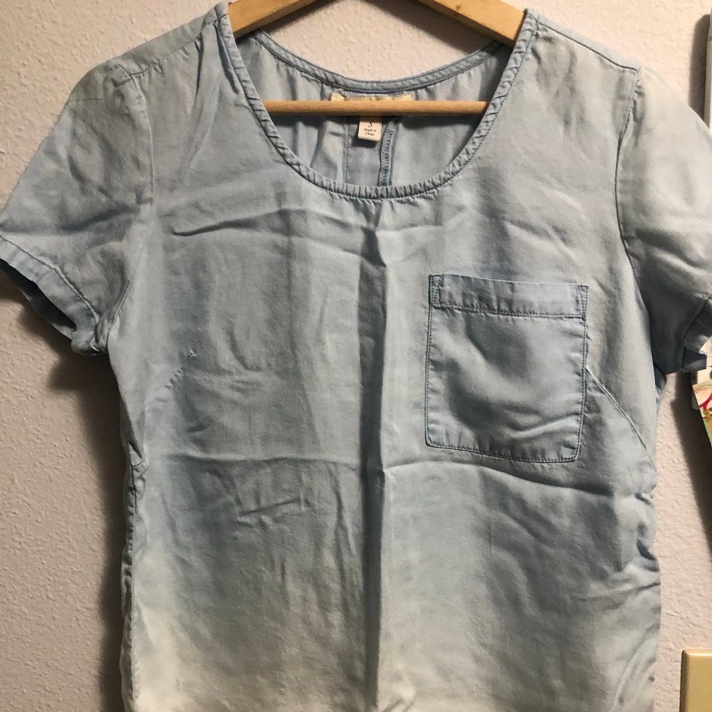 Miami denim white tee